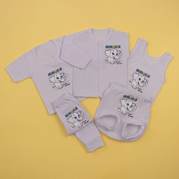 پنج تکه نوزادی طرح فیل